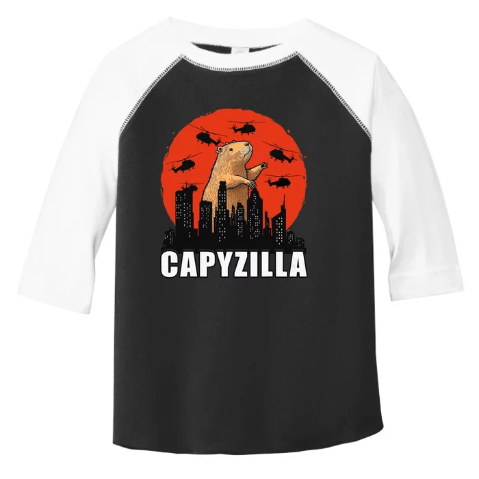 Capybara Funny Capybara Rodent Capyzilla Funny Toddler Fine Jersey T-Shirt