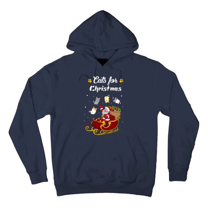 Cats For Christmas Tall Hoodie