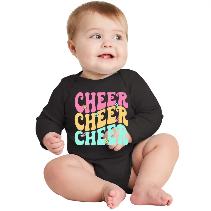 Cheerleading For Cheerleader Squad Girl Teen Cheer Practice Baby Long Sleeve Bodysuit