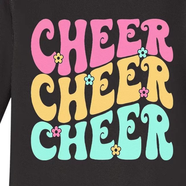 Cheerleading For Cheerleader Squad Girl Teen Cheer Practice Baby Long Sleeve Bodysuit