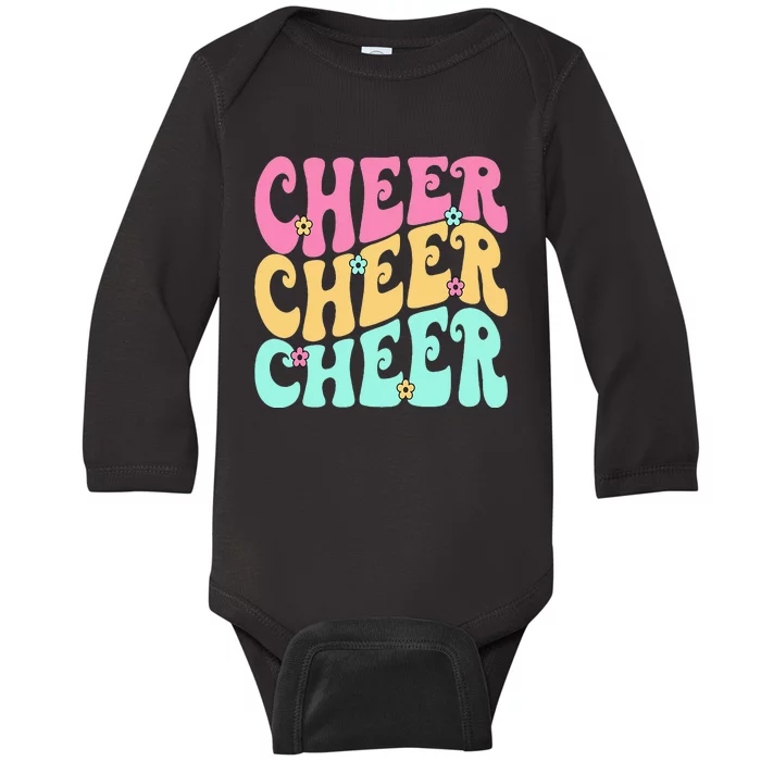 Cheerleading For Cheerleader Squad Girl Teen Cheer Practice Baby Long Sleeve Bodysuit