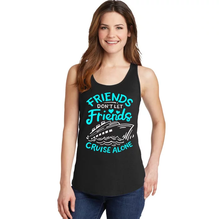 Cruise Friends Cruise Vacation Ladies Essential Tank