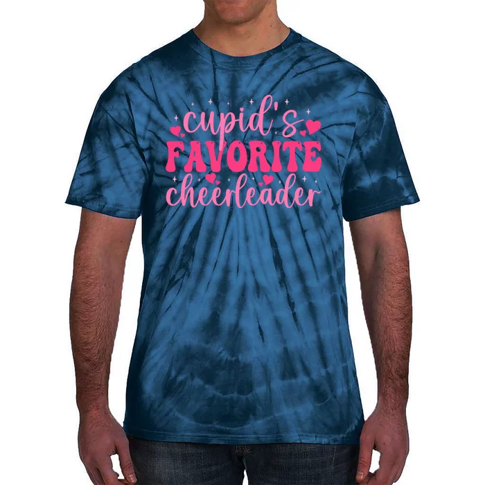 Cupids Favorite Cheerleader Valentine Day Love Cheer Wo Tie-Dye T-Shirt