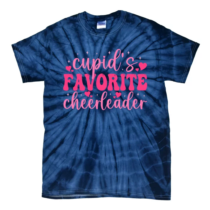 Cupids Favorite Cheerleader Valentine Day Love Cheer Wo Tie-Dye T-Shirt