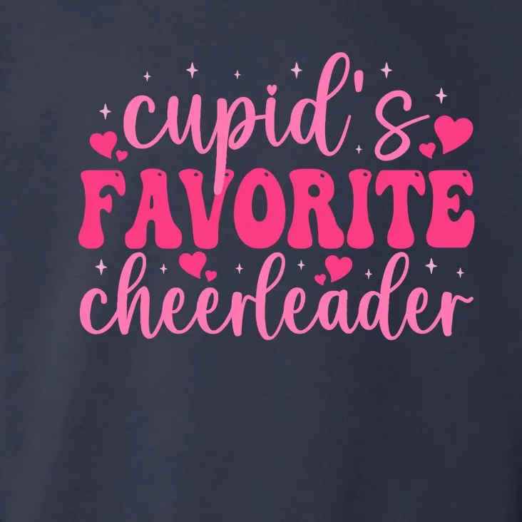 Cupids Favorite Cheerleader Valentine Day Love Cheer Wo Toddler Hoodie