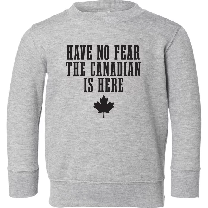 Canadian Funny Canada Pride Toddler Sweatshirt