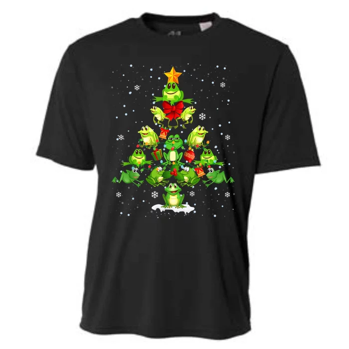 Cute Frog Christmas Tree Gift Decor Perfect For Xmas Tree Cooling Performance Crew T-Shirt