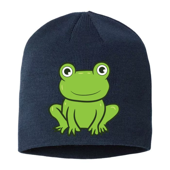 Cool Frog Costume Cute Frog Animal Funny Frog Lover Gift 8 1/2in Sustainable Knit Beanie