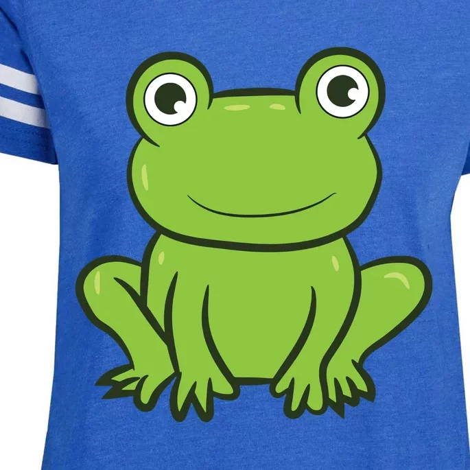 Cool Frog Costume Cute Frog Animal Funny Frog Lover Gift Enza Ladies Jersey Football T-Shirt