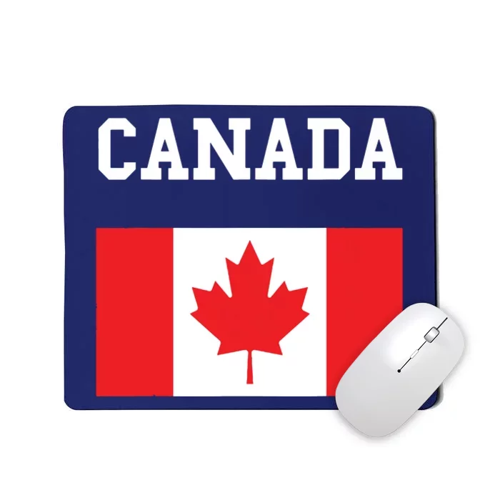 Canada Flag Canadian Flag Canadian Roots Maple Leaf Mousepad