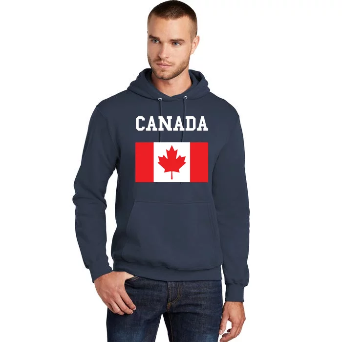 Canada Flag Canadian Flag Canadian Roots Maple Leaf Tall Hoodie