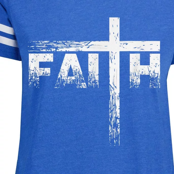 Christian Faith & Cross Christian Faith Enza Ladies Jersey Football T-Shirt