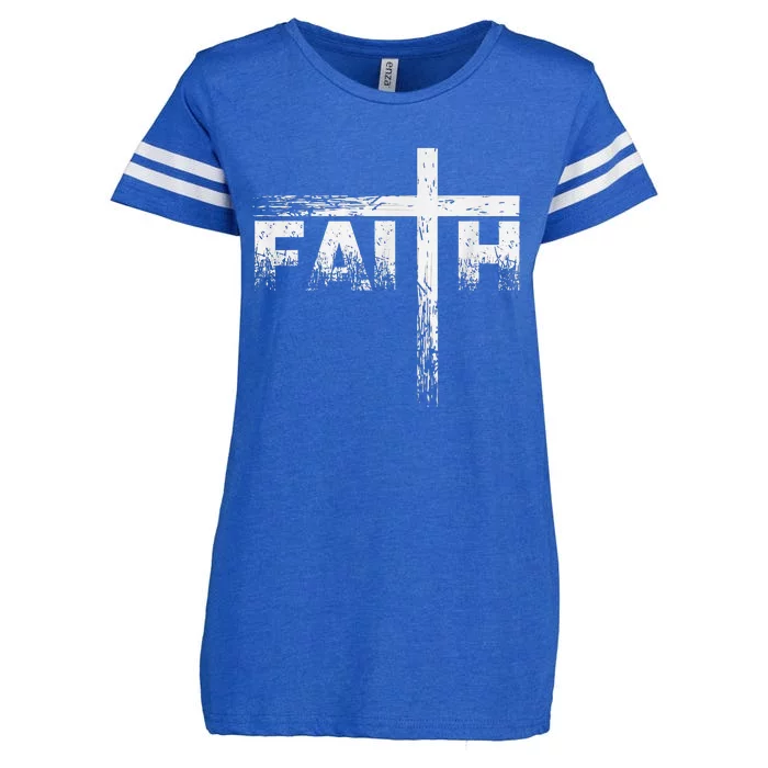 Christian Faith & Cross Christian Faith Enza Ladies Jersey Football T-Shirt