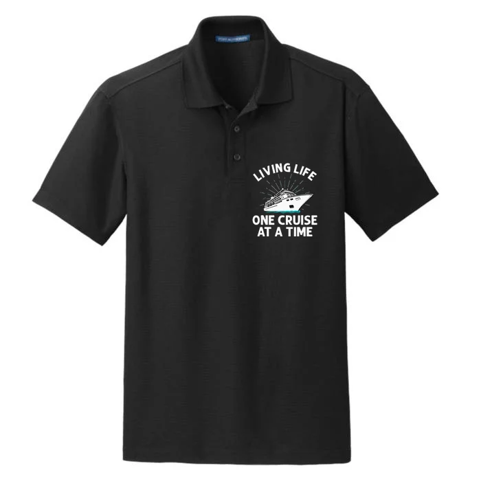 Cruise  Family Cruise funny Vacation Couples Dry Zone Grid Performance Polo