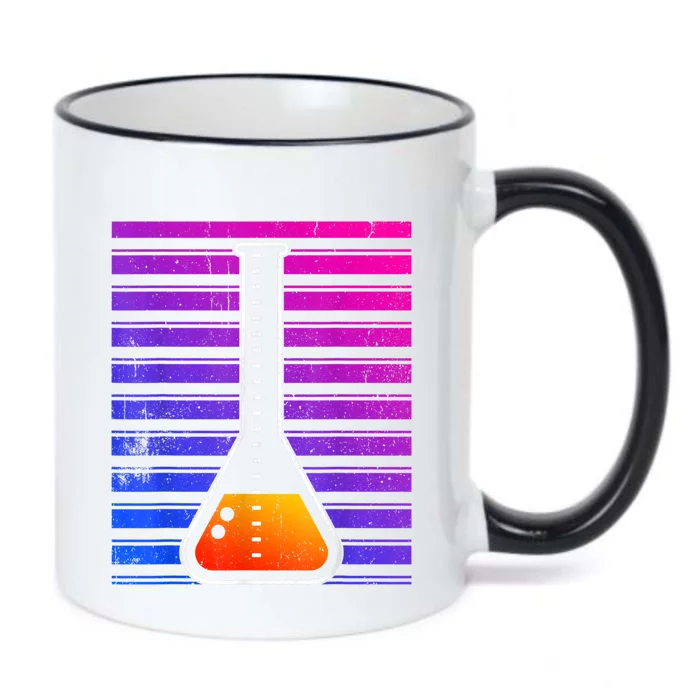 Chemistry Flask Chemical Engineer Black Color Changing Mug