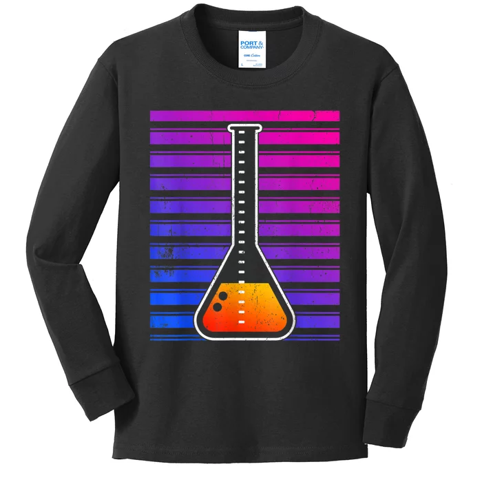 Chemistry Flask Chemical Engineer Kids Long Sleeve Shirt