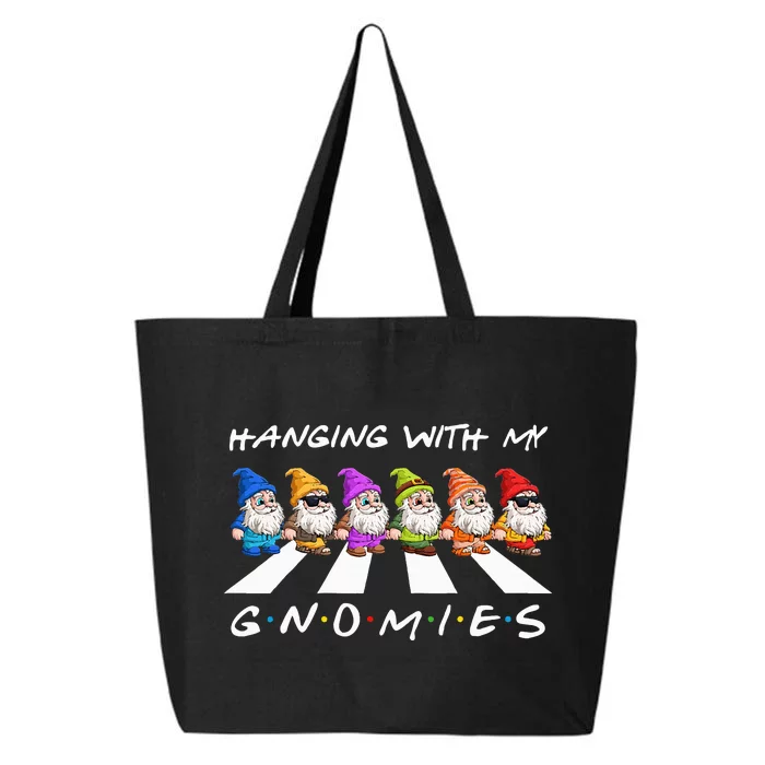 Crosswalk Funny Christmas Hanging With My Gnomies Friend 25L Jumbo Tote