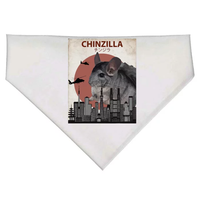 Chinzilla Funny Chinchilla Chinchilla Lovers Gift USA-Made Doggie Bandana