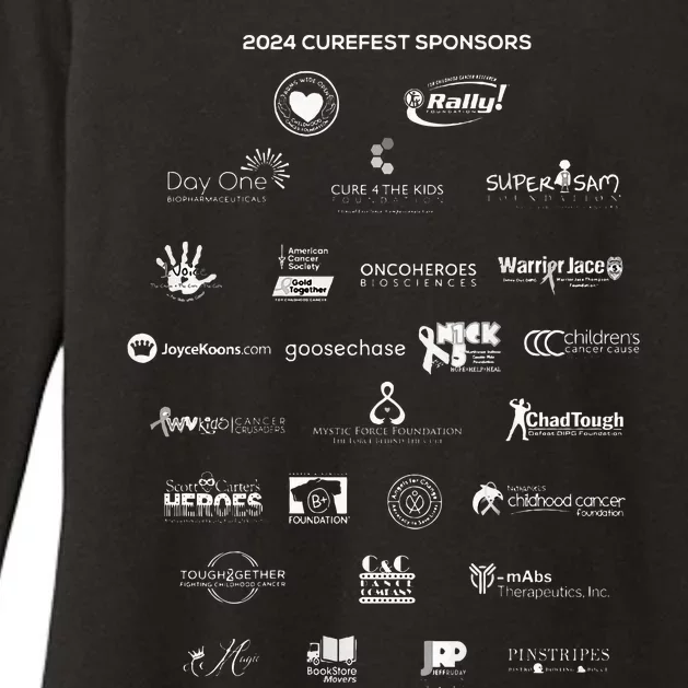 Curefest For Childhood Cancer 2024 Design 2 For Dark Fabric Womens CVC Long Sleeve Shirt