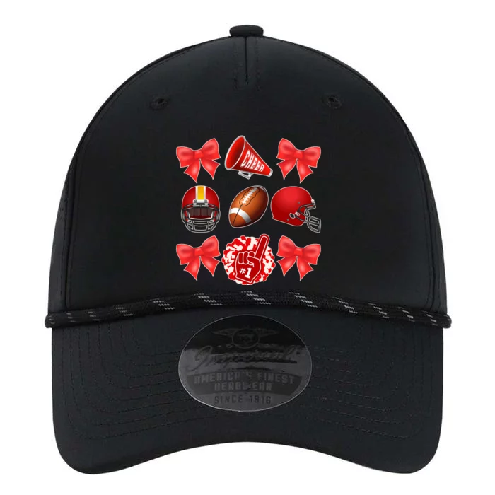 Cute Football Cheer Fan Lover Coquette style Performance The Dyno Cap