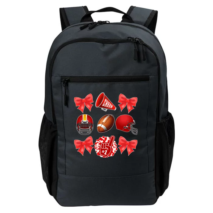 Cute Football Cheer Fan Lover Coquette style Daily Commute Backpack