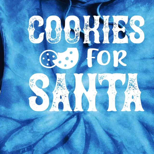 Christmas Funny Cookies For Santa Gift Tie Dye Hoodie