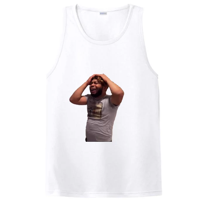 Crying Face Performance Tank