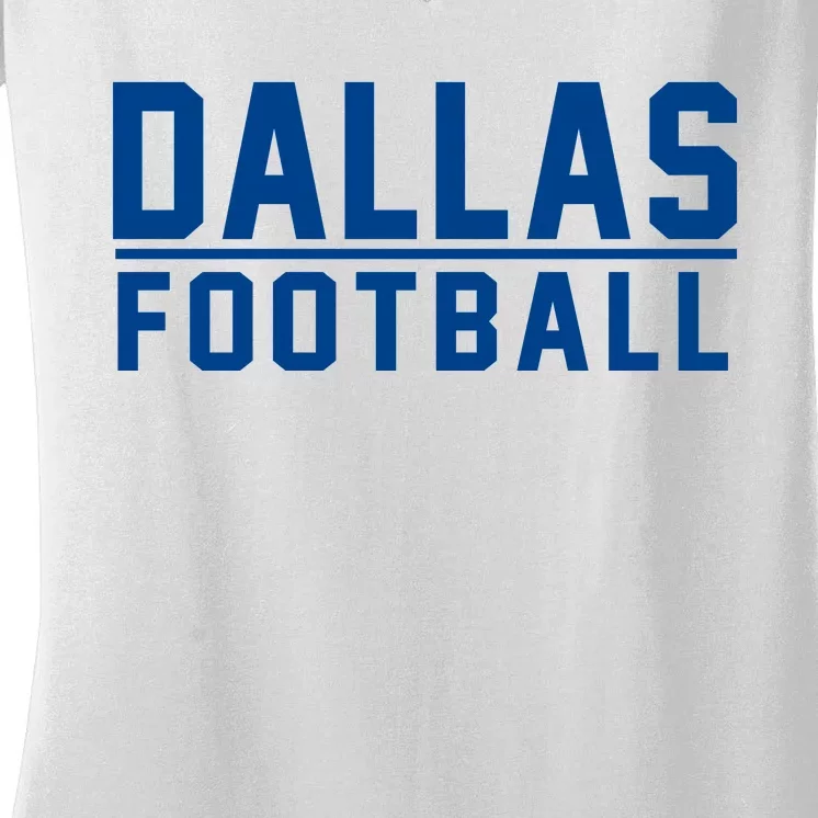 Cowboys Football Women's V-Neck T-Shirt