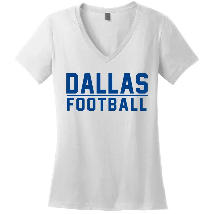 Cowboys Football Women's V-Neck T-Shirt