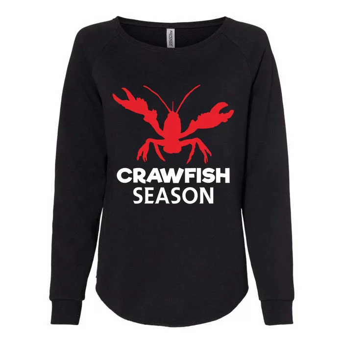 Crawdad Funny Crawfish Boil Season Crayfish Gift Womens California Wash Sweatshirt