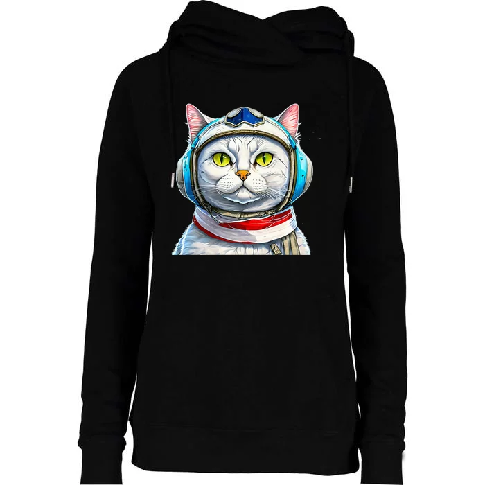 Commander Fuzz Womens Funnel Neck Pullover Hood