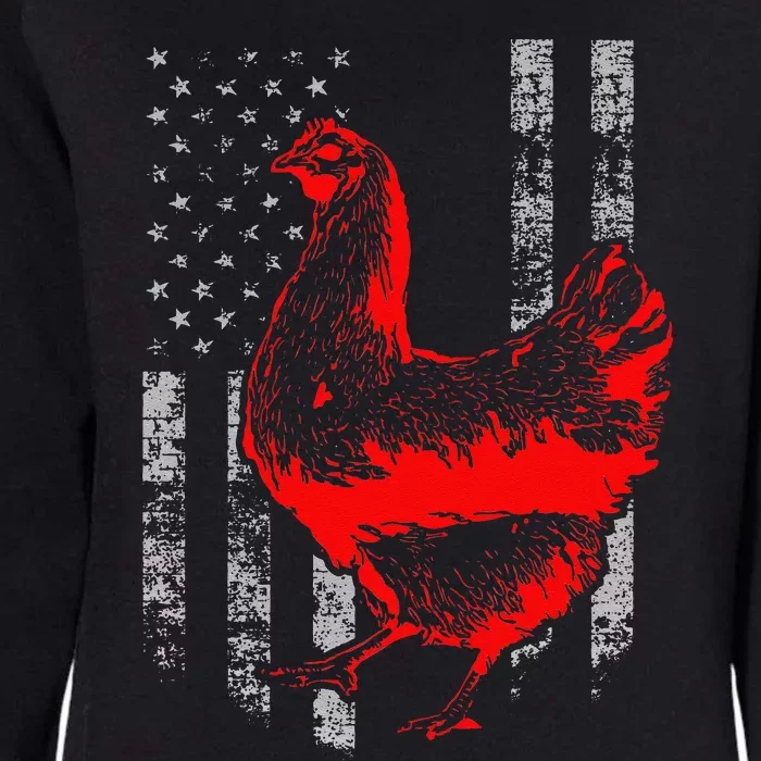 Chicken Farmer Cool Chicken Flag funny Farmer lover Womens California Wash Sweatshirt