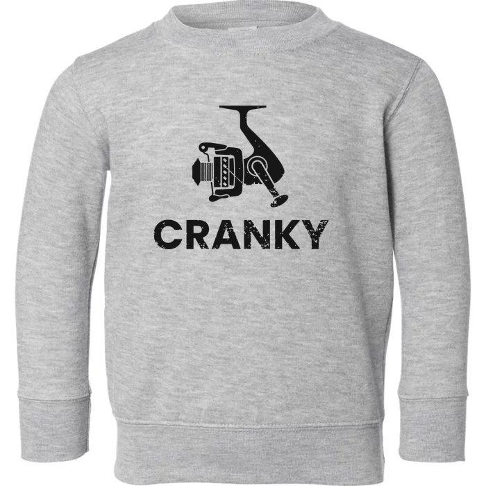 Cranky Fishing Toddler Sweatshirt