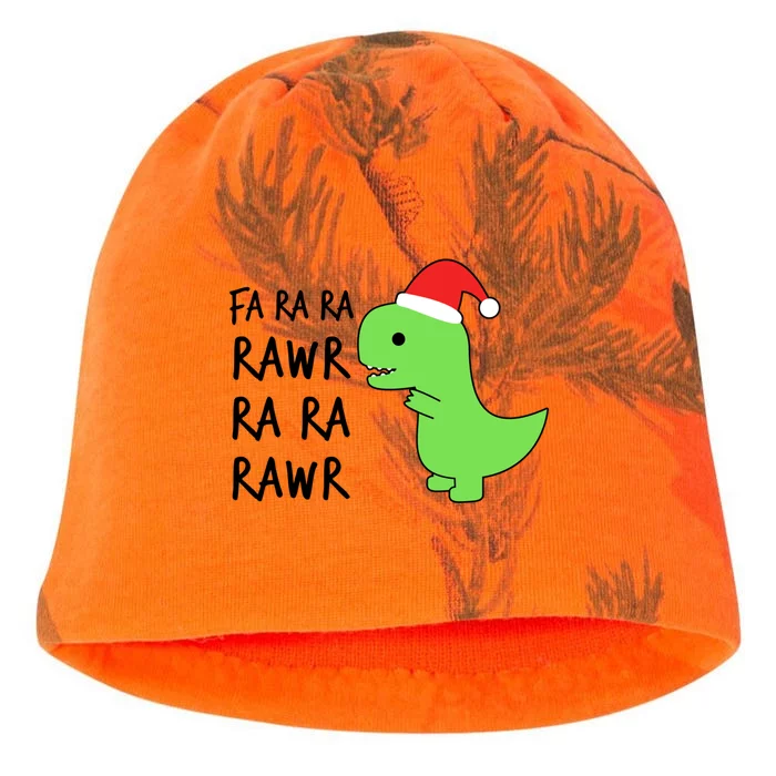 Christmas Funny Cute Trex Fa Ra Ra Rawr Xmas Cute Gift Kati - Camo Knit Beanie