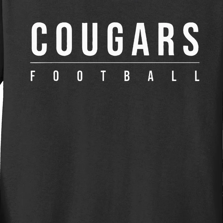 Cougars Football Kids Long Sleeve Shirt