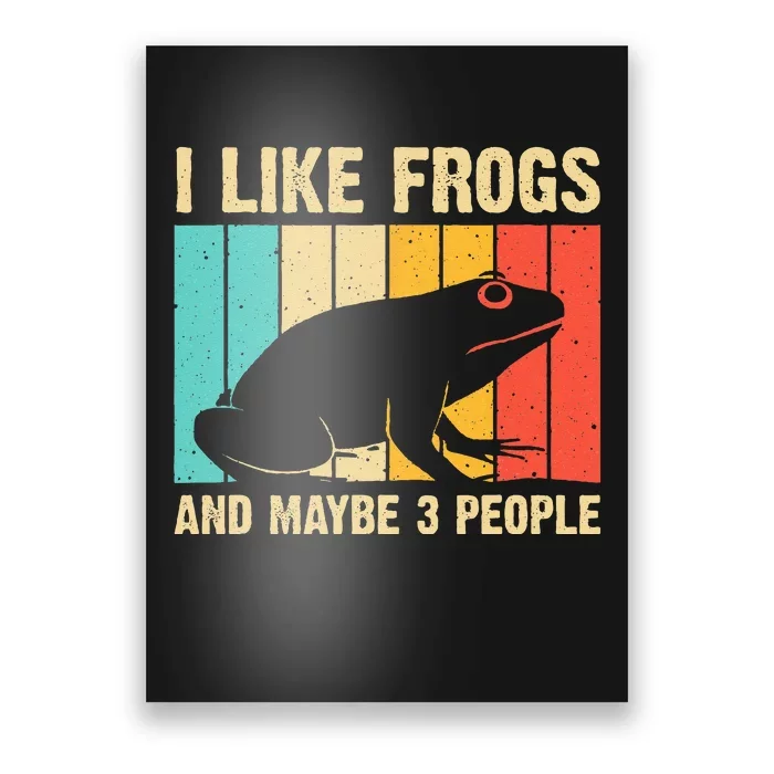 Cute Frog Design For Toad Lover  Amphibian Animals Poster