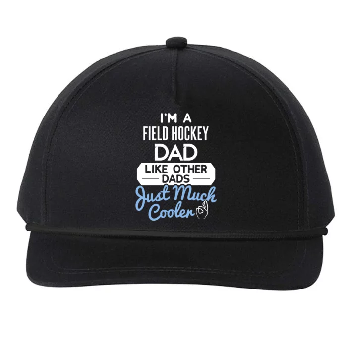 Cool Fathers Day Design Field Hockey Dad Gift Snapback Five-Panel Rope Hat