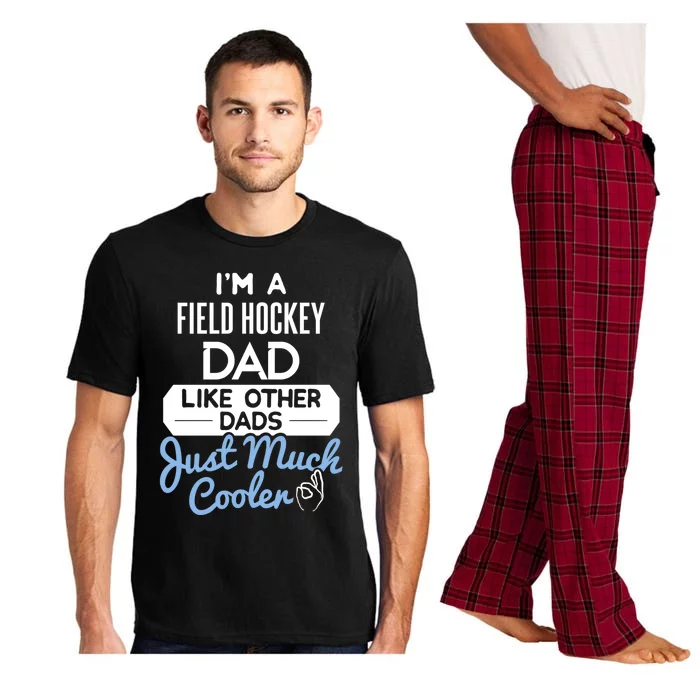 Cool Fathers Day Design Field Hockey Dad Gift Pajama Set