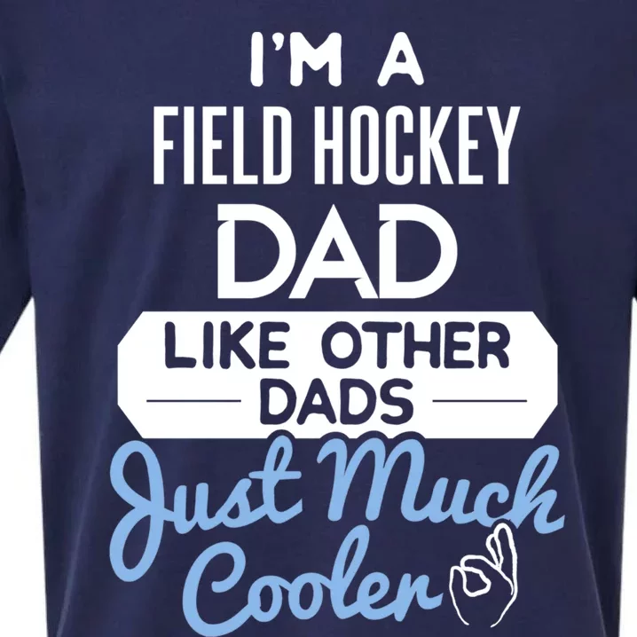 Cool Fathers Day Design Field Hockey Dad Gift Sueded Cloud Jersey T-Shirt