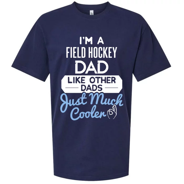 Cool Fathers Day Design Field Hockey Dad Gift Sueded Cloud Jersey T-Shirt