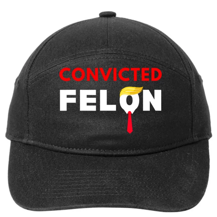 Convicted Felon Donald Trump Guilty Lock Him Up Trump Prison 7-Panel Snapback Hat