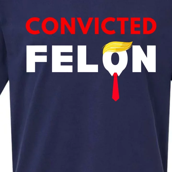 Convicted Felon Donald Trump Guilty Lock Him Up Trump Prison Sueded Cloud Jersey T-Shirt