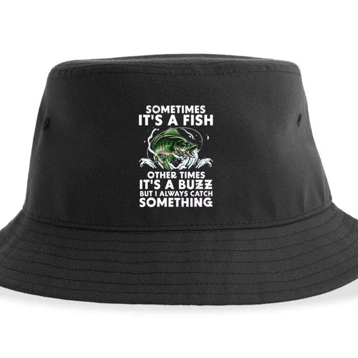 Cool Fishing Design For  Wo Fishing Rod Fish Fisherman Sustainable Bucket Hat