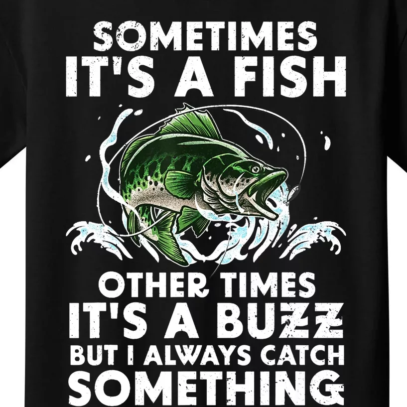 Cool Fishing Design For  Wo Fishing Rod Fish Fisherman Kids T-Shirt