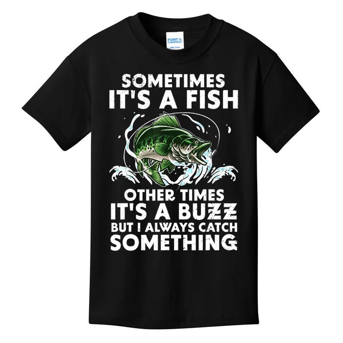 Cool Fishing Design For  Wo Fishing Rod Fish Fisherman Kids T-Shirt