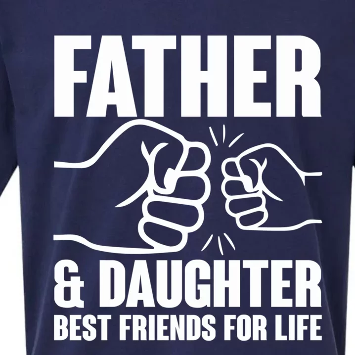 Cute Father Daughter Best Friends For Life Father Daughter Gift Sueded Cloud Jersey T-Shirt