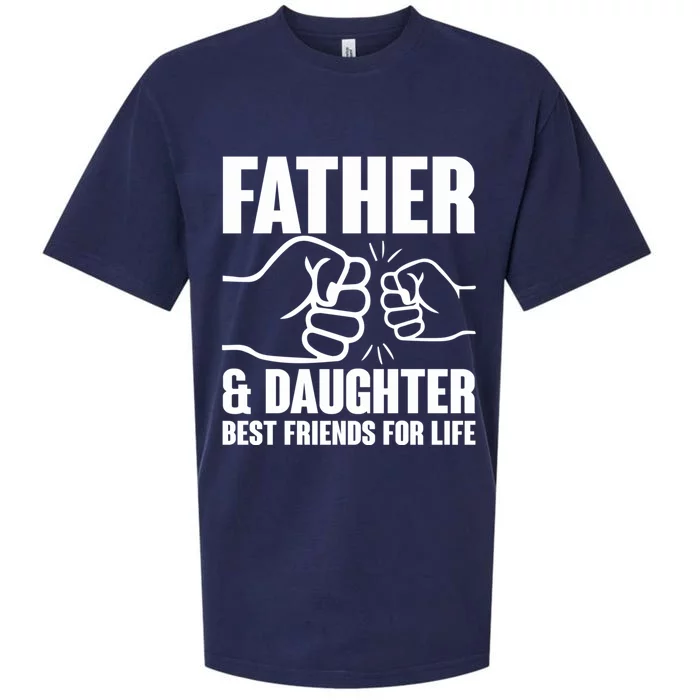 Cute Father Daughter Best Friends For Life Father Daughter Gift Sueded Cloud Jersey T-Shirt