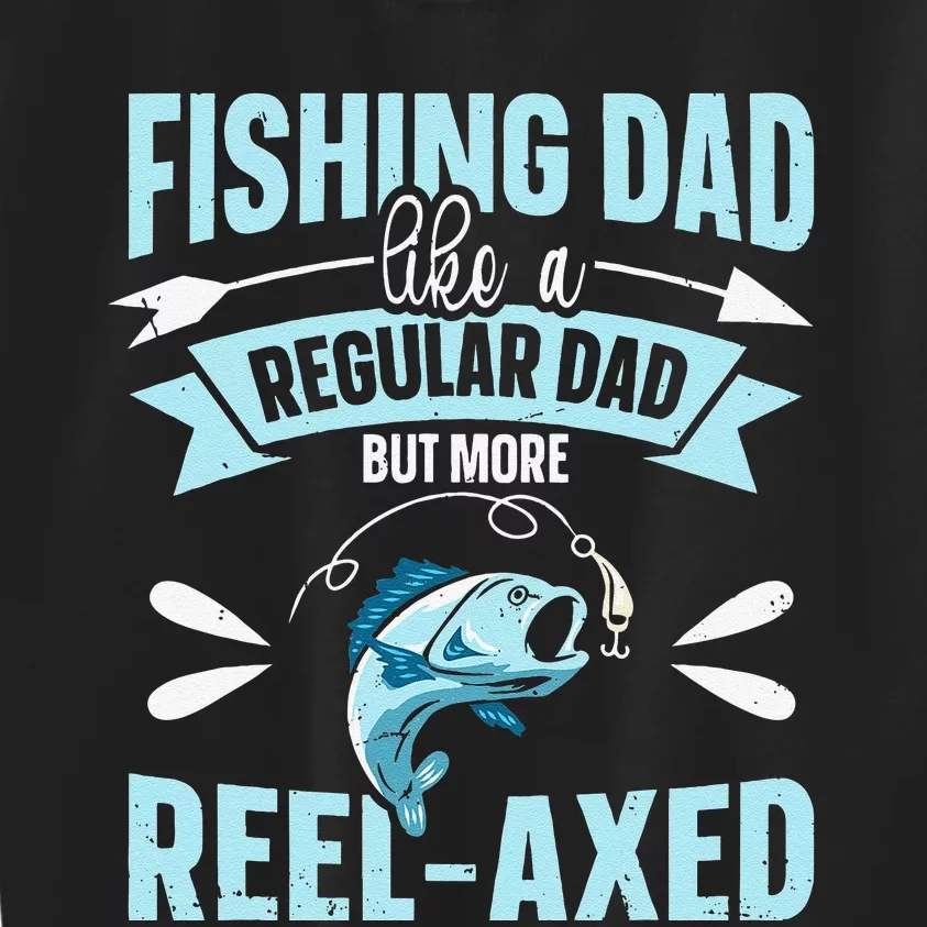 Cute Fathers Day Fishing Pun for A Fishing Dad Kids Sweatshirt