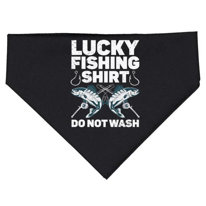 Cute Fishing Design For Fisherman Fishing Lovers USA-Made Doggie Bandana