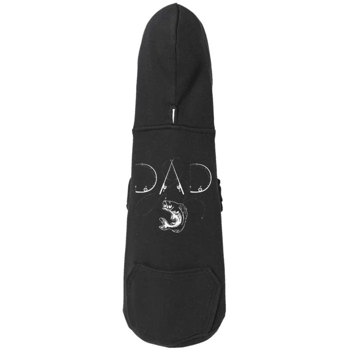 Cute Fisherman Dad Fishing Enthusiast Fish Lover Daddy Father Doggie 3-End Fleece Hoodie